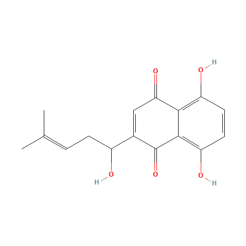 5,8-dihydroxy-2-(1-hydroxy-4-methylpent-3-enyl)naphthalene-1,4-dione (CAS: 54952-43-1) - Related Chemical Product