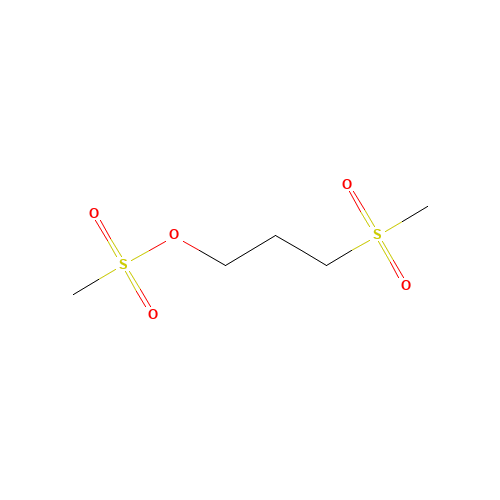3-methylsulfonylpropyl methanesulfonate (CAS: 357913-53-2) - Chemical Structure and Molecular Formula 