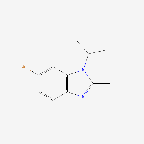6-bromo-2-methyl-1-propan-2-ylbenzimidazole (CAS: 1038408-36-4) - Chemical Structure and Molecular Formula 