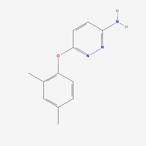 6-(2,4-dimethylphenoxy)pyridazin-3-amine (CAS: 1177269-70-3) - Chemical Structure and Molecular Formula 