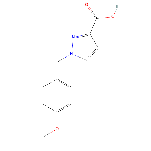 1-[(4-methoxyphenyl)methyl]pyrazole-3-carboxylic acid (CAS: 1262849-25-1) - Related Chemical Product