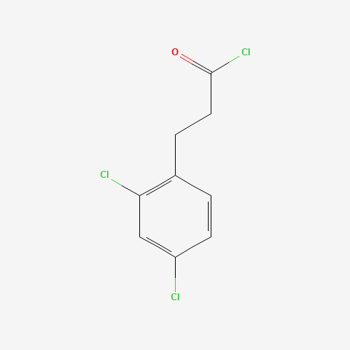 3-(2,4-dichlorophenyl)propanoyl chloride (CAS: 52397-82-7) - Chemical Structure and Molecular Formula 