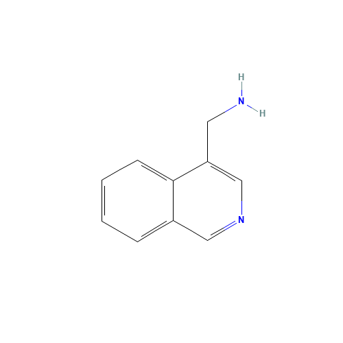 isoquinolin-4-ylmethanamine (CAS: 58123-56-1) - Chemical Structure and Molecular Formula 