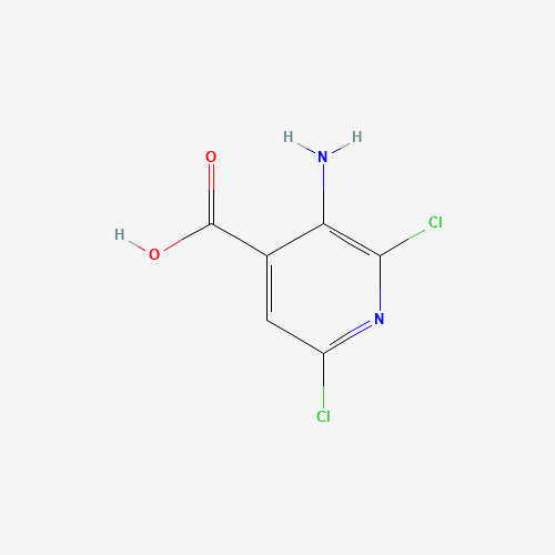 3-amino-2,6-dichloropyridine-4-carboxylic acid (CAS: 58484-01-8) - Chemical Structure and Molecular Formula 