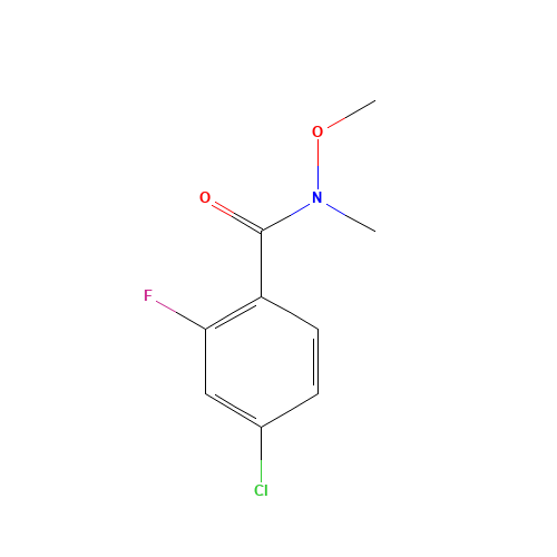 4-chloro-2-fluoro-N-methoxy-N-methylbenzamide (CAS: 198967-23-6) - Related Chemical Product