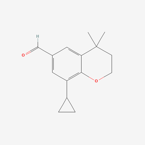 8-cyclopropyl-4,4-dimethyl-2,3-dihydrochromene-6-carbaldehyde (CAS: 1350761-29-3) - Related Chemical Product