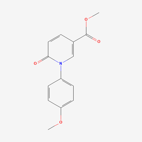methyl 1-(4-methoxyphenyl)-6-oxopyridine-3-carboxylate (CAS: 672281-71-9) - Chemical Structure and Molecular Formula 