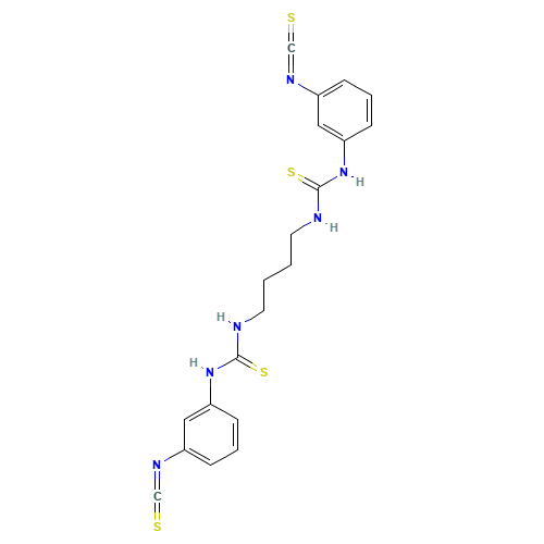 1-(3-isothiocyanatophenyl)-3-[4-[(3-isothiocyanatophenyl)carbamothioylamino]butyl]thiourea (CAS: 711019-86-2) - Related Chemical Product
