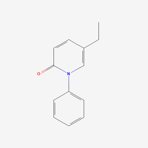 5-ethyl-1-phenylpyridin-2-one (CAS: 53427-98-8) - Chemical Structure and Molecular Formula 
