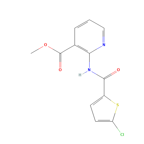 methyl 2-[(5-chlorothiophene-2-carbonyl)amino]pyridine-3-carboxylate (CAS: 929214-70-0) - Related Chemical Product