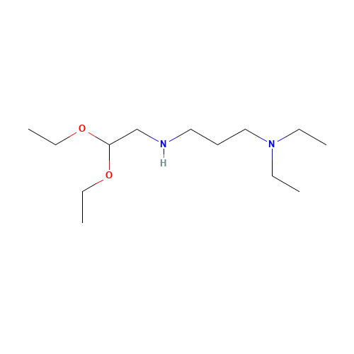 N-(2,2-diethoxyethyl)-N',N'-diethylpropane-1,3-diamine (CAS: 1300115-76-7) - Chemical Structure and Molecular Formula 