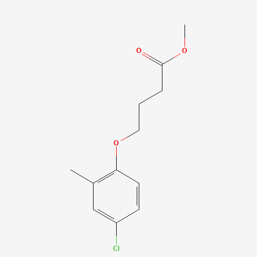 methyl 4-(4-chloro-2-methylphenoxy)butanoate (CAS: 57153-18-1) - Chemical Structure and Molecular Formula 