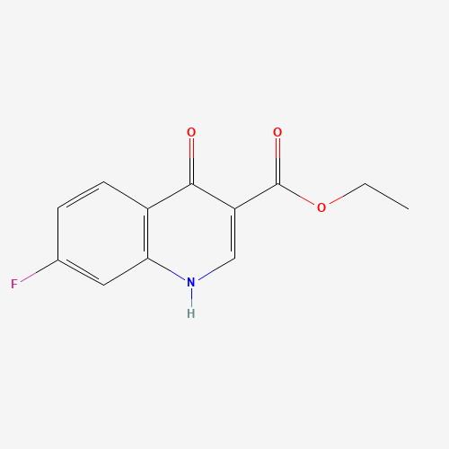 ethyl 7-fluoro-4-oxo-1H-quinoline-3-carboxylate (CAS: 26892-97-7) - Chemical Structure and Molecular Formula 