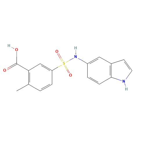 5-(1H-indol-5-ylsulfamoyl)-2-methylbenzoic acid (CAS: 1311383-67-1) - Related Chemical Product