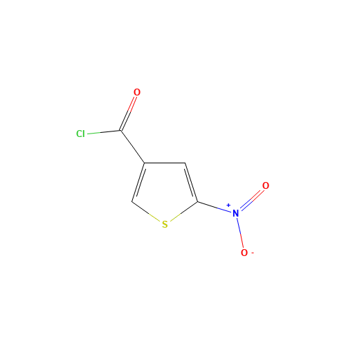 5-nitrothiophene-3-carbonyl chloride (CAS: 91538-55-5) - Chemical Structure and Molecular Formula 
