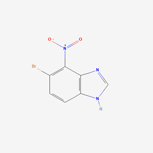 5-bromo-4-nitro-1H-benzimidazole (CAS: 281190-51-0) - Chemical Structure and Molecular Formula 