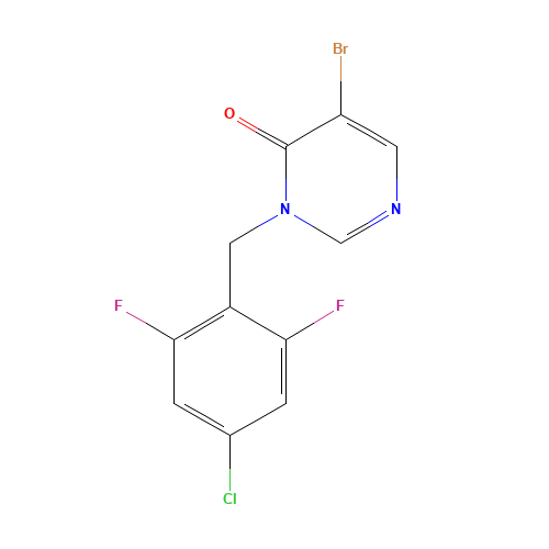 5-bromo-3-[(4-chloro-2,6-difluorophenyl)methyl]pyrimidin-4-one (CAS: 960298-45-7) - Related Chemical Product