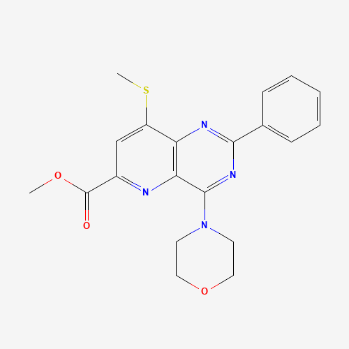 methyl 8-methylsulfanyl-4-morpholin-4-yl-2-phenylpyrido[3,2-d]pyrimidine-6-carboxylate (CAS: 1220113-90-5) - Related Chemical Product