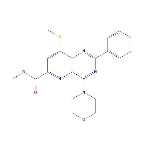 methyl 8-methylsulfanyl-4-morpholin-4-yl-2-phenylpyrido[3,2-d]pyrimidine-6-carboxylate (CAS: 1220113-90-5) - Related Chemical Product