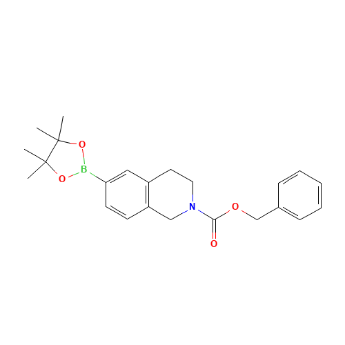 benzyl 6-(4,4,5,5-tetramethyl-1,3,2-dioxaborolan-2-yl)-3,4-dihydro-1H-isoquinoline-2-carboxylate (CAS: 1020174-05-3) - Related Chemical Product