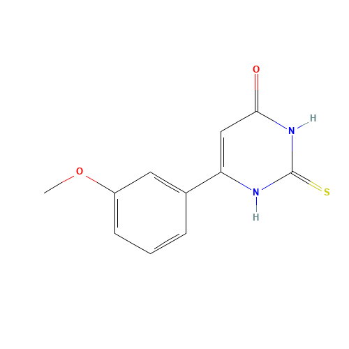 6-(3-methoxyphenyl)-2-sulfanylidene-1H-pyrimidin-4-one (CAS: 33166-84-6) - Related Chemical Product