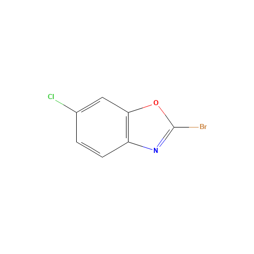 2-bromo-6-chloro-1,3-benzoxazole (CAS: 1254123-54-0) - Chemical Structure and Molecular Formula 