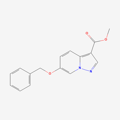 methyl 6-phenylmethoxypyrazolo[1,5-a]pyridine-3-carboxylate (CAS: 141032-74-8) - Chemical Structure and Molecular Formula 