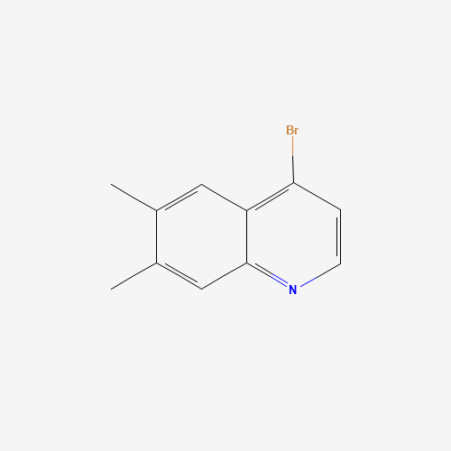 4-bromo-6,7-dimethylquinoline (CAS: 1070879-35-4) - Chemical Structure and Molecular Formula 