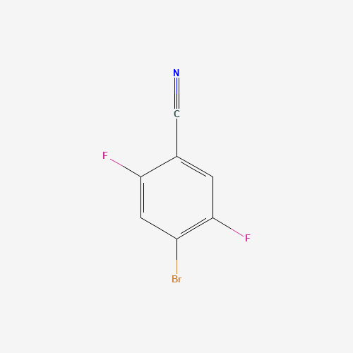 4-bromo-2,5-difluorobenzonitrile (CAS: 133541-45-4) - Chemical Structure and Molecular Formula 