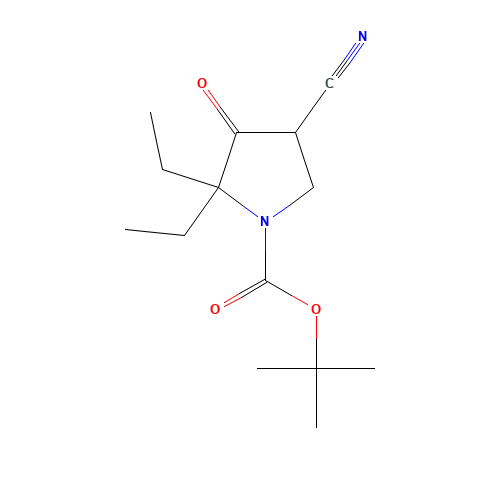 tert-butyl 4-cyano-2,2-diethyl-3-oxopyrrolidine-1-carboxylate (CAS: 1245806-93-2) - Related Chemical Product