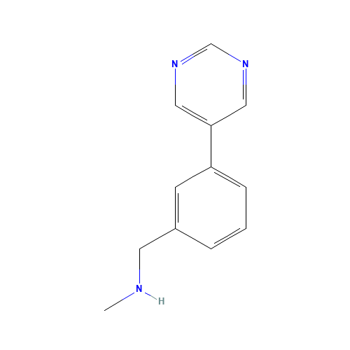 N-methyl-1-(3-pyrimidin-5-ylphenyl)methanamine (CAS: 852431-03-9) - Related Chemical Product