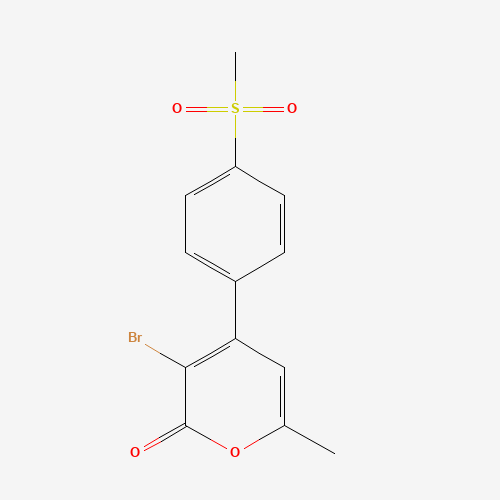 3-bromo-6-methyl-4-(4-methylsulfonylphenyl)pyran-2-one (CAS: 387866-37-7) - Related Chemical Product