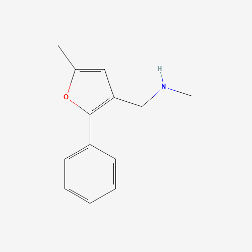 N-methyl-1-(5-methyl-2-phenylfuran-3-yl)methanamine (CAS: 869901-18-8) - Chemical Structure and Molecular Formula 