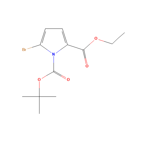 1-O-tert-butyl 2-O-ethyl 5-bromopyrrole-1,2-dicarboxylate (CAS: 117657-42-8) - Related Chemical Product