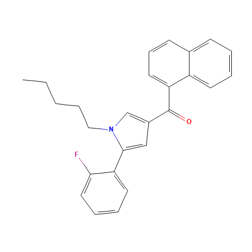 [5-(2-fluorophenyl)-1-pentylpyrrol-3-yl]-naphthalen-1-ylmethanone (CAS: 914458-26-7) - Related Chemical Product