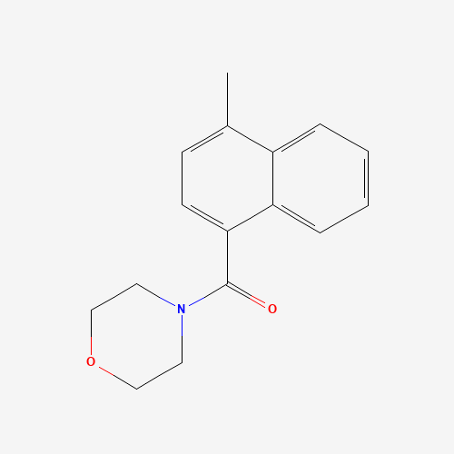 (4-methylnaphthalen-1-yl)-morpholin-4-ylmethanone (CAS: 1201581-76-1) - Chemical Structure and Molecular Formula 