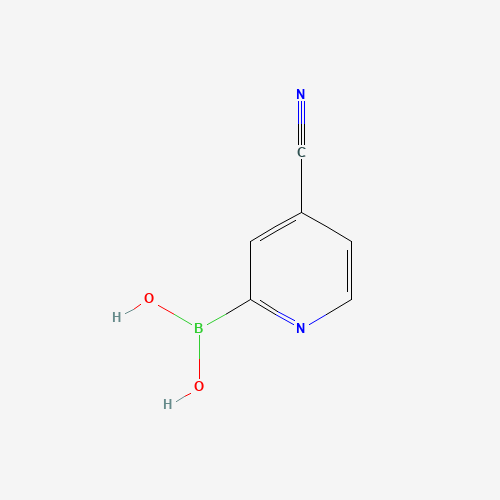 (4-cyanopyridin-2-yl)boronic acid (CAS: 1072946-01-0) - Chemical Structure and Molecular Formula 