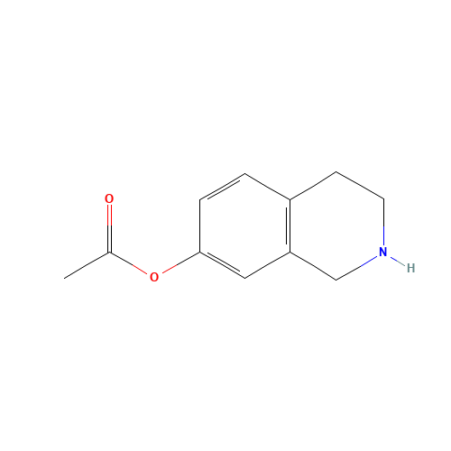1,2,3,4-tetrahydroisoquinolin-7-yl acetate (CAS: 188576-56-9) - Chemical Structure and Molecular Formula 
