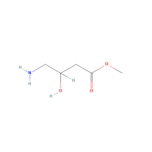 methyl 4-amino-3-hydroxybutanoate (CAS: 88550-64-5) - Chemical Structure and Molecular Formula 