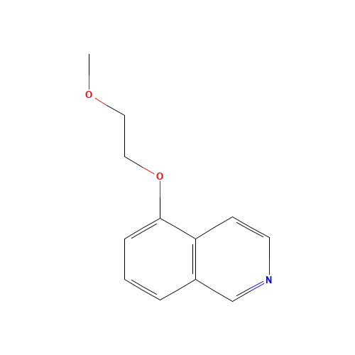 5-(2-methoxyethoxy)isoquinoline (CAS: 1430563-73-7) - Chemical Structure and Molecular Formula 