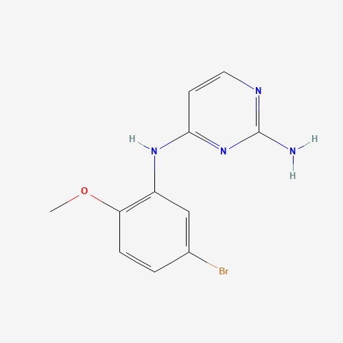 4-N-(5-bromo-2-methoxyphenyl)pyrimidine-2,4-diamine (CAS: 1202770-66-8) - Chemical Structure and Molecular Formula 