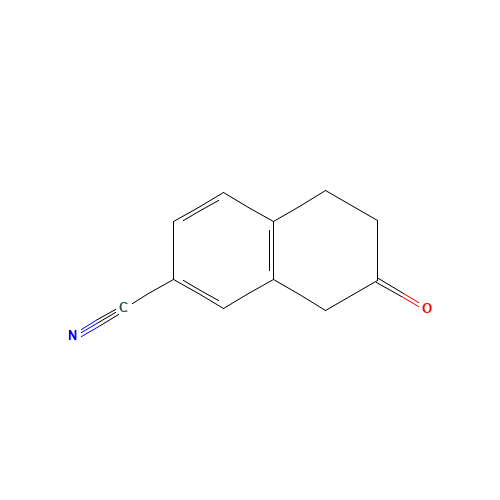 7-oxo-6,8-dihydro-5H-naphthalene-2-carbonitrile (CAS: 1315479-66-3) - Chemical Structure and Molecular Formula 
