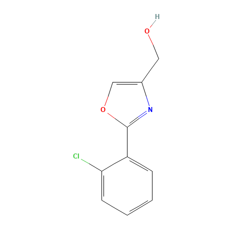 [2-(2-chlorophenyl)-1,3-oxazol-4-yl]methanol (CAS: 885274-49-7) - Chemical Structure and Molecular Formula 