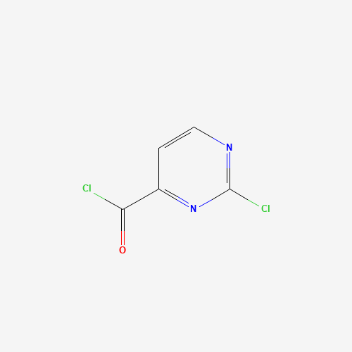 2-chloropyrimidine-4-carbonyl chloride (CAS: 149849-93-4) - Chemical Structure and Molecular Formula 