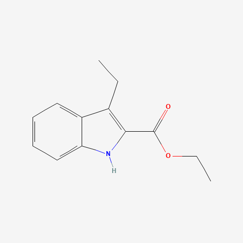 ethyl 3-ethyl-1H-indole-2-carboxylate (CAS: 69472-67-9) - Chemical Structure and Molecular Formula 