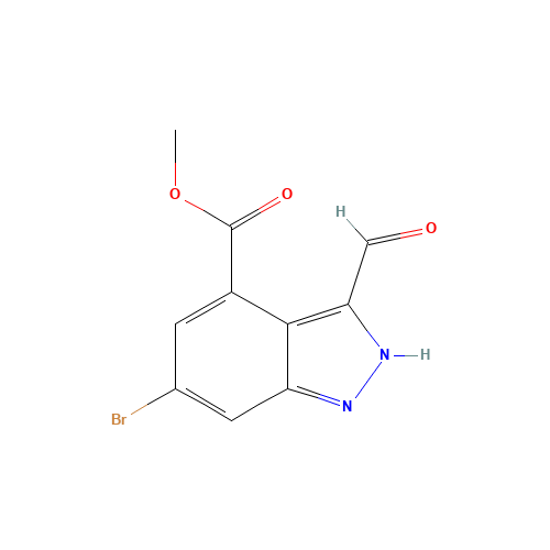 methyl 6-bromo-3-formyl-2H-indazole-4-carboxylate (CAS: 885518-85-4) - Related Chemical Product