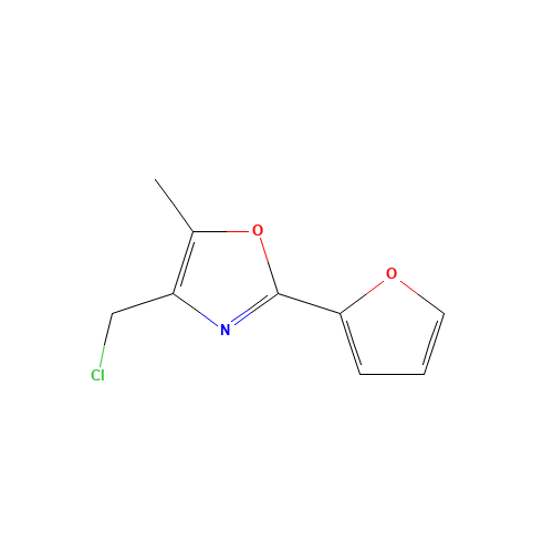 4-(chloromethyl)-2-(furan-2-yl)-5-methyl-1,3-oxazole (CAS: 141399-54-4) - Related Chemical Product
