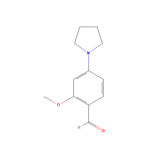 2-methoxy-4-pyrrolidin-1-ylbenzaldehyde (CAS: 96649-00-2) - Related Chemical Product