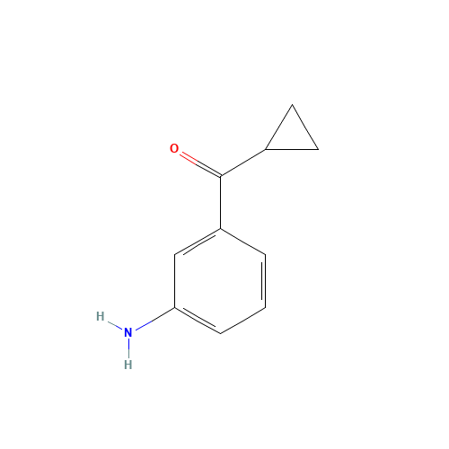 (3-aminophenyl)-cyclopropylmethanone (CAS: 162174-75-6) - Chemical Structure and Molecular Formula 