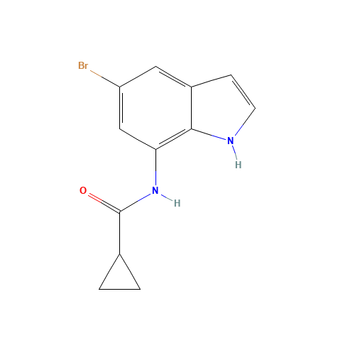 N-(5-bromo-1H-indol-7-yl)cyclopropanecarboxamide (CAS: 1610801-24-5) - Related Chemical Product
